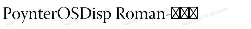 PoynterOSDisp Roman字体转换